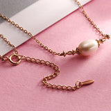 Silver Vintage Pearl Pendant Necklace Women's – Jewelry Gift Ideas — 3