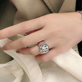 Fashion Exaggerated Letter Portrait Retro Ring Female – Stylish Gifts — 3
