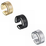 Adjustable Hammer Pattern Women's Ring – Gifts for Her — 2