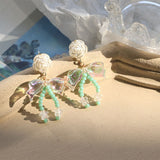Original Design Camellia Mermaid Shiny Bow Stud – Holiday Gift Ideas — 3