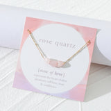 Jewelry Pure Color Rose Quartz Stone Necklace – Jewelry Gift Ideas — 1