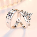 Crown Men's And Women's Diamond Couple Ring – Gifts for Her — 6