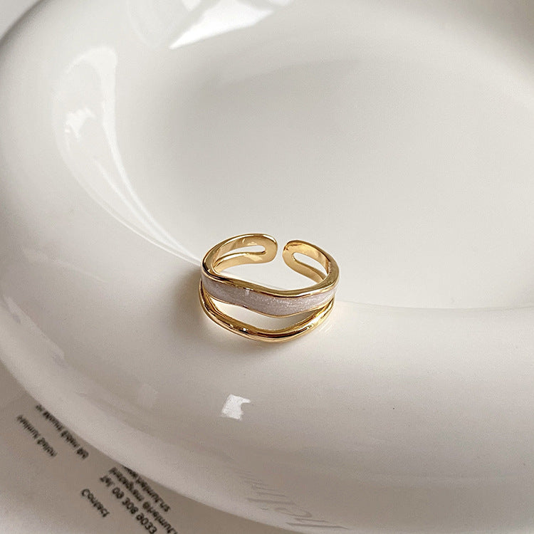 Zircon Rectangular Block Splicing Ring – Unique Gift Ideas — 1