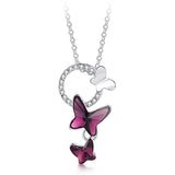 Austrian Crystal Butterfly Pendant Necklace – Jewelry Gift Ideas — 2