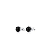S925 Sterling Silver Black Agate Stud Earrings – Unique Gift Ideas — 5