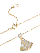 Scalloped Diamond Dress Necklace Sterling Silver – Jewelry Gift Ideas — 2