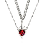 Heart And Sword Necklace Set Couple Necklace – Jewelry Gift Ideas — 5