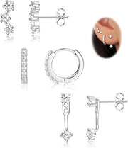 Electroplating Real Gold Ear Clip Ear Studs 6 Pieces – Stylish Gifts — 12