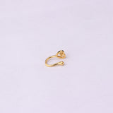 Brass-set Zircon Non-porous Piercing Clip Nose Ring – Stylish Gifts — 1