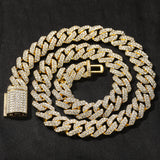 Trendy 18mm Silver Cuban Diamond Alloy Necklace – Jewelry Gift Ideas — 5