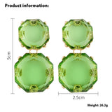 Summer Bohemian Style Transparent Resin Earrings – Stylish Gifts — 3