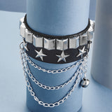 Rivet Star Pentagram Wrap Silver Multi-layered – Jewelry Gift Ideas — 6