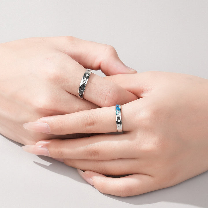 S925 Sterling Silver Simple Versatile Pair Ring – Stylish Gifts — 1