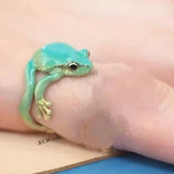 Cute Personality Frog Ring Retro Exaggerated Style – Stylish Gifts — 4