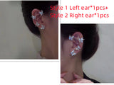 Super Flashing Diamond Earrings With Butterfly Ear – Stylish Gifts — 16