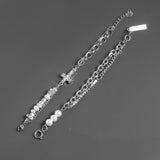 INS Men's Titanium Steel Bracelet Cross Style – Stylish Gifts — 6