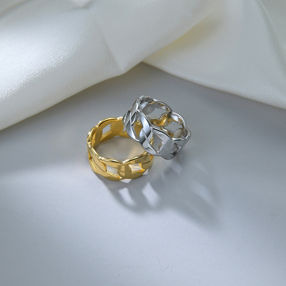 Men's Laser Cut Chain Ring – Gifts for Him — 1