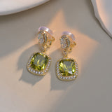 Women's Fashion Elegant Retro Olive Zirconium Earrings – Stylish Gifts — 7