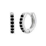 Simple Inlaid Zircon Round Multicolor Stud Earrings – Gift Ideas — 16
