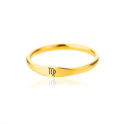 Stainless Steel Twelve Constellation Symbol Ring – Stylish Gifts — 17