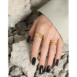 Simple Design Irregular Surface Hammer Texture S925 – Gifts for Her — 8