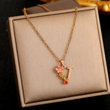 26 English Letters Enamel Elegant Sweet Necklace – Jewelry Gift Ideas — 2