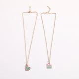 Women Macaron Multi-color Oil Drop Heart Pendant – Jewelry Gift Ideas — 5