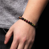 Natural Stone Color Scattered Beads 8mm Bead Bracelets – Useful Gifts — 7