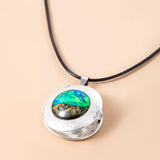 Nebula Aurora Mountain Locket Necklace Vintage – Jewelry Gift Ideas — 2