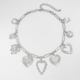 Cold Love Pendant Clavicle Chain Peach Heart – Jewelry Gift Ideas — 3
