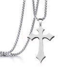 Men's Pendant Stainless Steel Square Pearl Chain – Jewelry Gift Ideas — 2