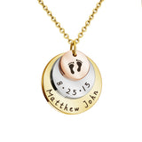 Disc Birth Brand Series Necklace Handprint – Jewelry Gift Ideas — 3