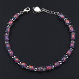 Women's Oval Opal Bracelet Tennis Chain – Jewelry Gift Ideas — 4