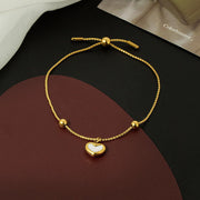 Women's Simple Fashion Shell Peach Heart Necklace – Jewelry Gift Ideas — 5