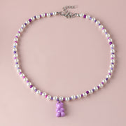 Macaron Color Jelly Bear Necklace Personality – Jewelry Gift Ideas — 7