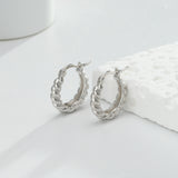 Women's Sterling Silver Twist Earrings – Gifts for Her — 6