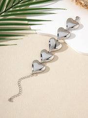 Exaggerated Glossy Metal Heart Bracelet – Jewelry Gift Ideas — 6