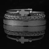 3Piece Scripture Cross Bracelet Stainless Steel – Jewelry Gift Ideas — 4