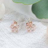 Zircon Cherry Blossom Earrings – Birthday Gifts — 2