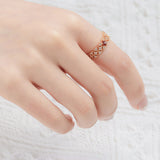 Pomegranate Light Luxury Wide Ring – Small Gift Ideas — 1