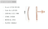 Trendy Geometric Zircon Earrings Simple – Thoughtful Gifts — 4