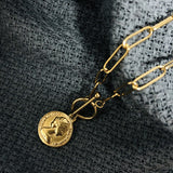 Electroplated 18K Gold Coin Titanium Steel – Jewelry Gift Ideas — 5