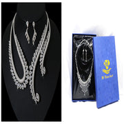 INS Wind Zircon Necklace Earring Set – Jewelry Gift Ideas — 4