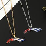 Creative Map Stainless Steel Necklace Pendant – Jewelry Gift Ideas — 6