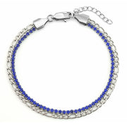 Fashion Double Row Titanium Steel Zircon Bracelet – Stylish Gifts — 4