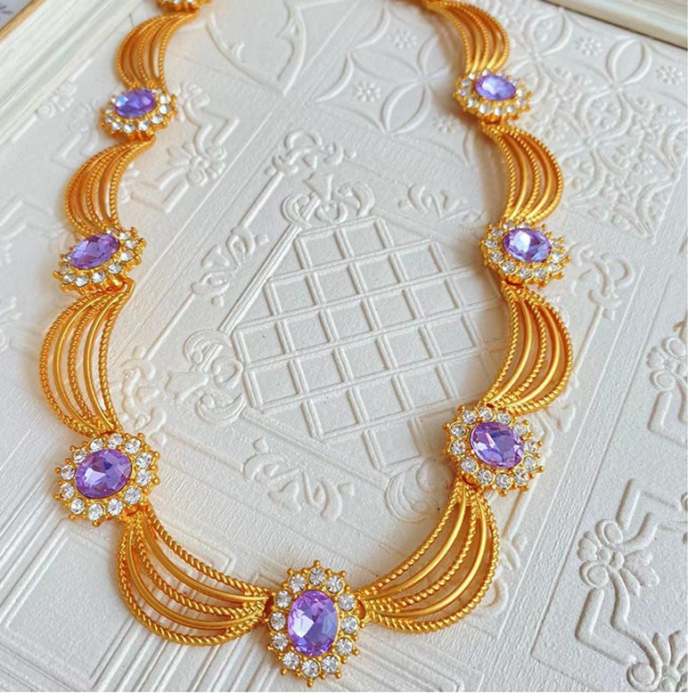 Women's Hepburn Style Lace Full Zirconia Necklace – Jewelry Gift Ideas — 1
