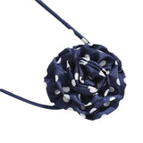 Chiffon Polka Dots Rose Necklace Female – Jewelry Gift Ideas — 4