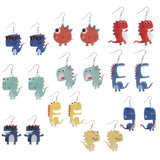 Creative Handmade Acrylic Cartoon Dinosaur Earrings – Stylish Gifts — 1