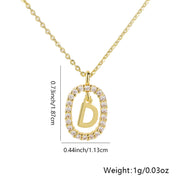 26 Letters Pendant Necklace Light Luxury – Jewelry Gift Ideas — 14
