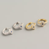 Trendy Eye S925 Sterling Silver Diamond Earrings – Useful Gifts — 1